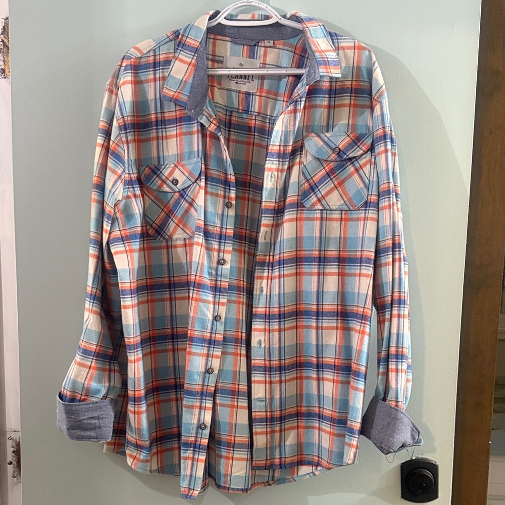 Plaid Button Down Shirt for Women